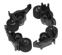 Kisangel Lot de 4 Galets Presseurs en Plastique 10 Mm pour Enregistreur Cassette, Accessoire Audio Précision, Rouleau Presseur Compatible Platine Cassette et Lecteur Stéréo à Bande,