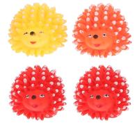 Kisangel Lot De 4 Jouets Interactifs pour Chat en Vinyle De Hérisson Son, Couleurs Aléatoires, Jouets Couineurs pour Chiots D’intérieur, Stimulation Ludique pour Animaux De Compagnie