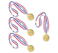 Kisangel Lot de 4 Médailles de Récompense Sportive en Métal Or avec Ruban pour Compétition de Boxe, Trophées pour Tournois Scolaires et Événements Sportifs, Médailles Gagnant Authentiques