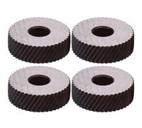 Kisangel Lot de 4 Molettes Diagonales de Moletage Grossier en Acier 1,5 Mm et 1,8 Mm pour Outil de Tournage, Molette de Remplacement Robuste pour Moletage Linéaire, Accessoire