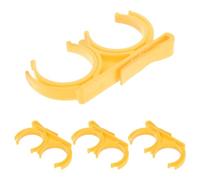 Kisangel Lot de 4 Pinces Pliantes Doubles Porte-balles de Golf Jaunes en Plastique, Clips Rotatifs et Portables pour Ceinture, Accessoires de Golf Pratiques pour Ramassage et