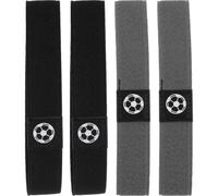 Kisangel Lot de 4 protège-lacets pour chaussures de football, sangles élastiques de maintien des lacets, empêchent les de se desserrer ou de se défaire, sangle universelle pour chaussures de