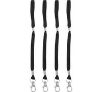 Kisangel Lot de 4 Sangles Détachables pour Moufles de Ski en Polyester avec Visibilité Vive, Adaptées pour Alpinisme et Ski
