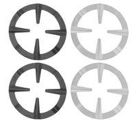 Kisangel Lot de 4 supports pour wok en fer : dessous de plat pour plaque de cuisson à gaz - Support de casserole de 12,7 cm de diamètre - pour pot à lait - Accessoires pour cuisinière à gaz -
