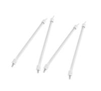 Kisangel Lot De 4 Tubes Chauffants en Quartz 25 Cm pour Chauffage Électrique Terrasse, Élément Chauffant Enfichable Compatible Poêle Solaire, Résistance Haute Température Garantie