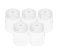 Kisangel Lot De 5 Flacons De À Large Ouverture Flacons De Réactifs En Plastique Transparent De 270 Ml Avec Couvercle - Contenants De Haute Transparence Pour Culture