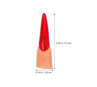 Kisangel Lot de 50 Griffes d'horreur pour Halloween : Faux Doigts pour Costumes, Spectacles et décorations de fête effrayantes - Accessoires de farces et attrapes pour Cosplay