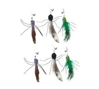 Kisangel Lot de 6 Recharges de Jouets pour Chat Teaser Toy vers pour Chat Jouet Amusant pour Taquiner Les Chats