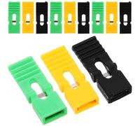 Kisangel Lot de 60 Capuchons de Court-Circuit 2,54 MM en Plastique Noir, Jaune et Vert, Ouvert et Fermé, pour Carte Mère et Connecteur Électronique, Accessoire de Bricolage Polyvalent et