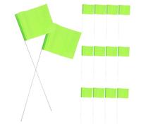 Kisangel Lot De 70 Drapeaux De Marquage Pour Arroseurs Petits Drapeaux Verts Pour L'Irrigation De La Pelouse Et L'Emplacement Des Services Publics - Accessoires De Jardinage Pour