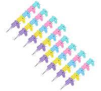 Kisangel Lot de 8 Crayons Empilables en Plastique Mine Noire, 5 Segments Multi-têtes, Papeterie pour Garçon et Filles, Crayons Dessin Animé pour Fournitures Scolaires et Activités