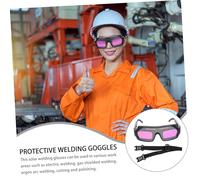 Kisangel Lunettes de Soudage Auto-obscurcissantes Solaires Résistantes Aux Chocs Anti-UV et Anti-éblouissement Protection pour Travail Électrique et Soudure à Arc