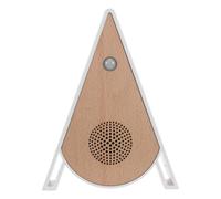 Kisangel Machine à sons d'oiseaux en bois - Boîte à musique triangulaire de table avec 4 sons apaisants et rythme, idéale pour favoriser le sommeil et la relaxation.