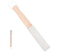 Kisangel Maillet Bol Tibétain Bois avec Anneau Caoutchouc pour Méditation Bâton de Portable pour Yoga et Relaxation Léger et Facile à Transporter