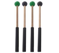 Kisangel Maillets de Marimba 2 Paires Poignée, Maillets de Percussion Universels en Matériau Stable Doux, Baguettes D'instruments de Musique pour Marimba et Tambour à Languette, Usage