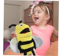Kisangel Main Abeille Peluche Douce de Rôle Peluche Cartoon pour Garçon Fille Accessoire Danimation et Jeu Dimagination Lavable et Confortable