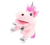 Kisangel Main Licorne Rose Interactive Peluche Éducative Douce et Réaliste pour Garçon Fille Dhistoire Créatif et Lavable Accessoire Ludique pour Développement de Limagination