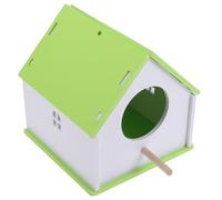 Kisangel Maison d'alimentation Suspendue en PVC, Nichoir Extérieur pour Oiseaux et Perroquets, Abri Campagne Trou de 8 CM, Usage Jardin et Balcon