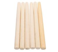 Kisangel Manches de Pelle et Houe en Bois 38 Cm pour Jardinage, Lot de 6, Accessoires de Remplacement Multifonction pour Outils de Jardin, Manche Solide et Confortable, Usage Extérieur