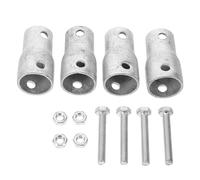 Kisangel Manchons de Remplacement en Acier pour Manivelle D’Enrouleur de Film de Serrage - Kit 4 Pièces - Accessoires Universels pour Ventilation Latérale de Serrage - Outil Manuel