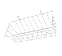 Kisangel Mangeoire à Lapin en Métal Résistante à l'usure Support Suspendu Râtelier Compact Blanc pour Cages Alimentation Lapins Domestiques