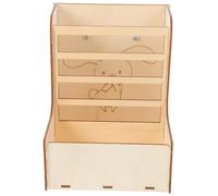 Kisangel Mangeoire en Bois Fixe pour Lapins et Cobayes, Support Râtelier à Herbe Grosse Capacité, Accessoire Alimentation Cage Petit Animal, Usage Intérieur et Extérieur