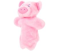 Kisangel Marionnette à Main de Cochon en Peluche 26 Cm, Éducatif pour Garçon et Filles, Marionnette Interactive pour Apprendre à Parler, Accessoire Ludique pour Théâtre et Jeu