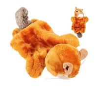 Kisangel Marionnette à Main écureuil marionnette écureuil marionnette Animale marionnettes pour Les Tout-Petits fantoche marionnette à Main Puppet à Main en Peluche Coton PP Brun