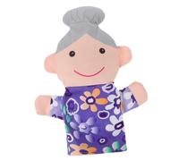 Kisangel Marionnette à Main Grand-mère Souple pour Tout-Petits 1 Pièce, Éducatif Familial pour Jeux de Rôle, Narration D'histoires et Développement Socio-émotionnel des Garçon et Filles