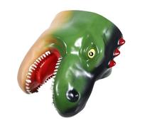 Kisangel Marionnette Dinosaure Main Verte Caoutchouc Souple Interactif pour Garçon Fille Marionnette Animale Réaliste pour Jeux Histoire et Développement Créatif
