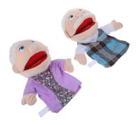 Kisangel Marionnettes à Main Figurines 2 Pièces pour Garçon et Filles en Coton PP, Jouets Interactifs pour Améliorer la Communication