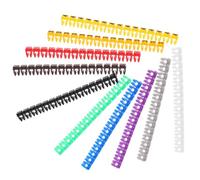 Kisangel Marqueurs de Fils à Clip 150 Pièces Multicolores pour Câbles Électriques 1,5 Mm² 2,0-3,0 MM Identification Cordon Réseau Maison Bureau