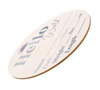Kisangel Marqueurs De Mois Pour Bébés Oh Keepsake Bonjour Bienvenue Annonce De Bébé Naturel Hi Decor Numéros Mensuels Des Étapes Clés De Bébé Ici Carte De Croissance Personnalisée Panneau