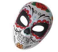 Kisangel Masque de Fête Eva Coloré pour Femme, Masque Créatif Día de Los Muertos, Accessoire Déguisement Mexicain pour Bal Costumé et Carnaval, Décoration Unique pour Couleur Aléatoire
