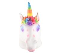 Kisangel Masque de Licorne pour Halloween Masque Complet Animal pour Cosplay Adulte Accessoire de Fête Créatif et Drôle