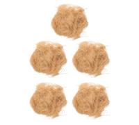 Kisangel Matériaux de Nidification Naturels en Raphia 100% Végétal, 5 Paquets de 30 G, pour Nid D’Oiseaux Sauvages et Perruches, Garniture pour Cages, Jardins et Panier de Pâques
