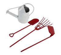 Kisangel Metal Succulent Gardening Kit with Hoe Shovel Rake Watering Can for Indoor Planting and Decoration