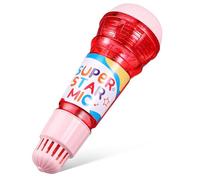 Kisangel Microphone Echo pour Garçon et Filles 24 Cm, Plastique Léger et Sûr, Effet Écho Doux, Apprentissage Chant et Fête, Présent Garçon Fille, Accessoires Musicaux Éducatifs