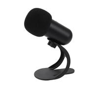 Kisangel Microphone USB à Condensateur Filaire Noir K6, Mini Microphone de Diffusion USB avec Bouton Sourdine, pour Karaoké, Podcast et Enregistrement Studio sur Pc, Micro de Podcast