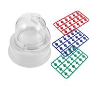 Kisangel Mini Bingo Machine Portable Electric Lotto Ball Cage with Fair Draw Lightweight Plastic Bingo Game Set for Family Parties and Travel Entertainment