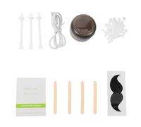 Kisangel Mini Chauffe-cire Épilation Chauffage Rapide Kit Épilation la Cire Portable, Silicone Lissage Prolongé, pour Bureau et Maison, Débutantes et Femmes