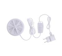 Kisangel Mini Laveuse à Turbine Portable Abs, Machine à Laver par Vibration pour Lingerie Délicate, Adaptée au Voyage et Usage Domicile, Laveuse à Linge Compacte Prise Euro Ac220