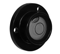 Kisangel Mini Niveau à Bulle Rond en Abs Noir et Blanc, Outil de Mesure de Précision Portable, Petit Niveau à Bulle Multifonction pour Bricolage, Camping et Travaux D’alignement