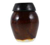 Kisangel Mini Pot de Fermentation Traditionnel Coréen pour Maison de Poupée Décoratif et Réaliste Accessoire de Cuisine Miniature pour Restaurant et Décoration de Scène