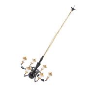 Kisangel Miniature Chandelier DIY Kit Miniature Ceiling Light for Sandbox and Mini House Decoration and Tiny Chandelier Lamp with Light for Bedroom