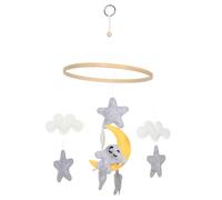 Kisangel Mobile Feutre Élégant Décoration de Crèche avec Animaux Doux Mobile de Lit pour Décor de Chambre pour Petits Éléphants et Animaux de Ferme Stimule Développement Précoce