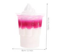 Kisangel Modèle Glace Artificielle Cornet Gaufrette Décoratif pour Garçon Fille Accessoire Photo Fête Dessert Simulation Réaliste pour Vitrine et Maison Bleu