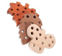 Kisangel Montessori Bois pour Garçon Fille Jeu Educatif de Motricité Fine de Lacer et Enfiler pour Développer la Coordination Pensée Adapté Aux Tout Petits