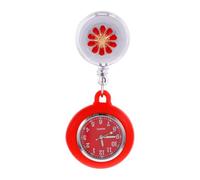 Kisangel Montre de Poche D'infirmière à Clip, Alliage, Cadran Large Verre | Style Rétractable, Fixation Facile, pour Consultations Médicales, Personnel Médical, Usage en Service