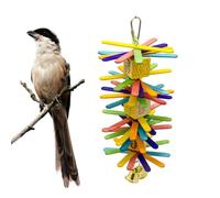 Kisangel Mordre en Matériaux Sûrs pour Perroquet et Oiseaux Petits et Moyens, Éducatif Multicolore Clochettes Jeu D’Escalade ’Exploration Plusieurs Styles pour Calopsittes Plusieurs Styles